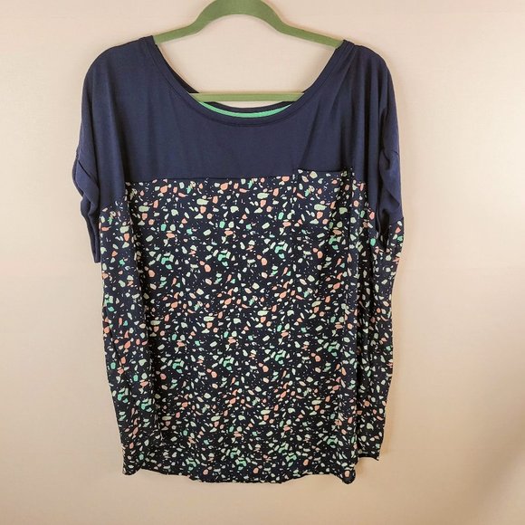 just be Tops - Just Be Size 3x Pebble Print Top